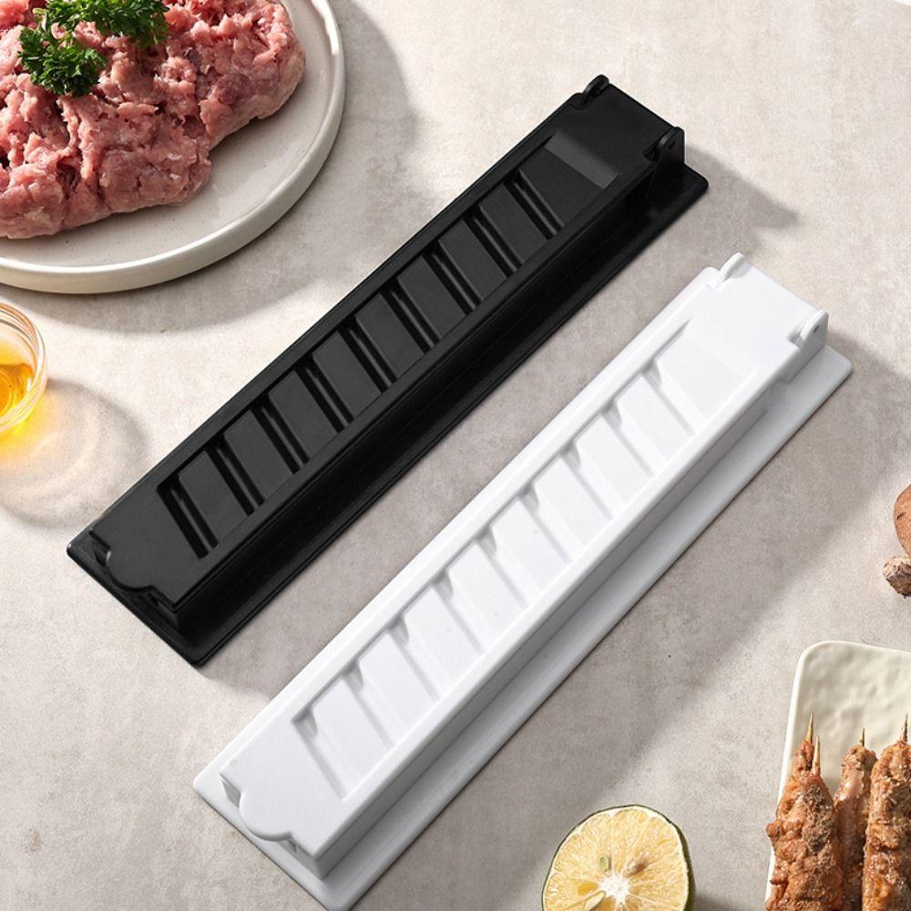 Reusable Kebab Press Maker Single Row Kabob Making Tool Barbecue Skewer Tool Meat Preparation