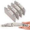 Aba Group Pilnik do paznokci PÓŁKSIĘŻYC 100/180 STANDARD - FLAMINGO, 100 sztuk