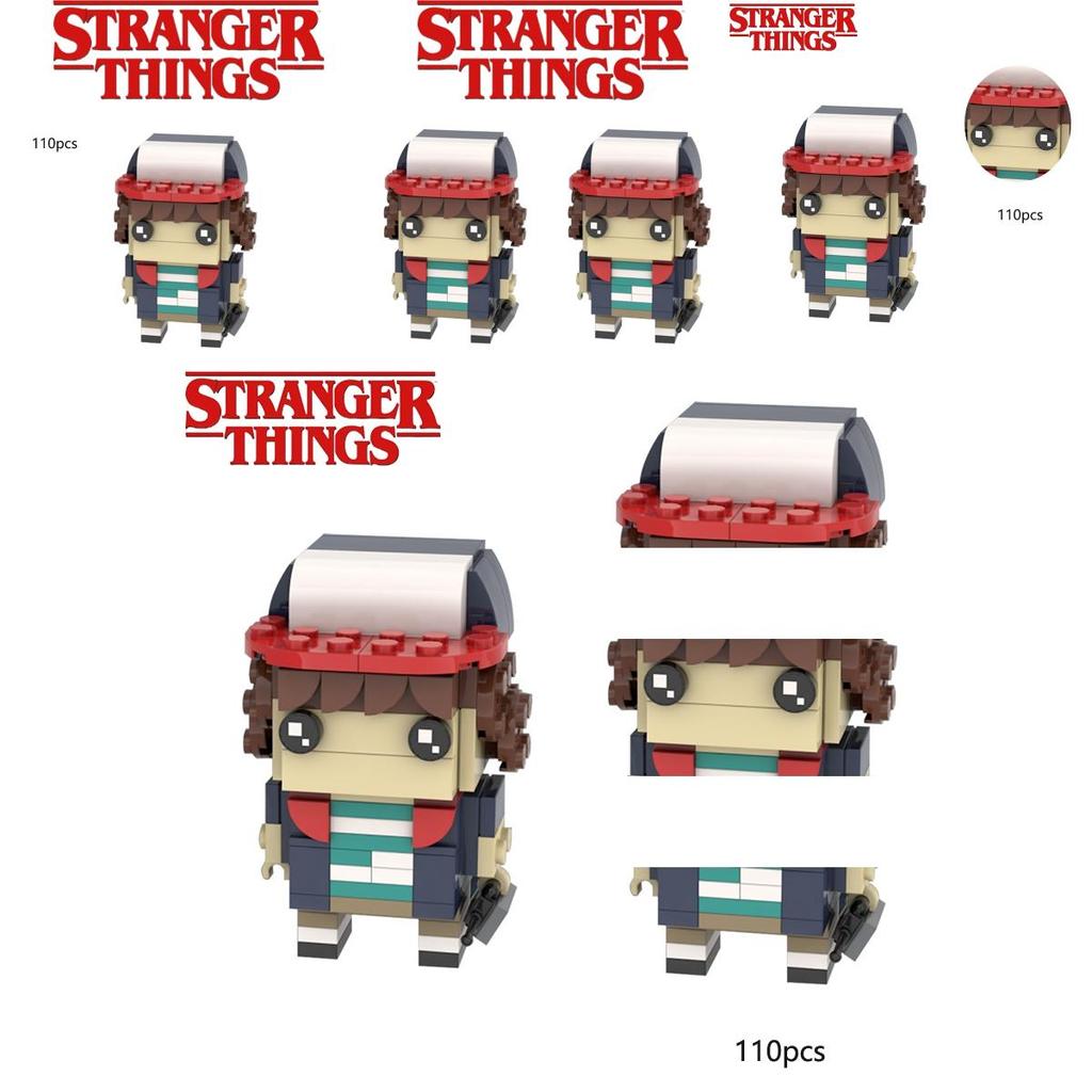 Stranger Things Dustin Block Figure Building Kit For Kids High Quality Non-toxic Materials Endless Imagination!