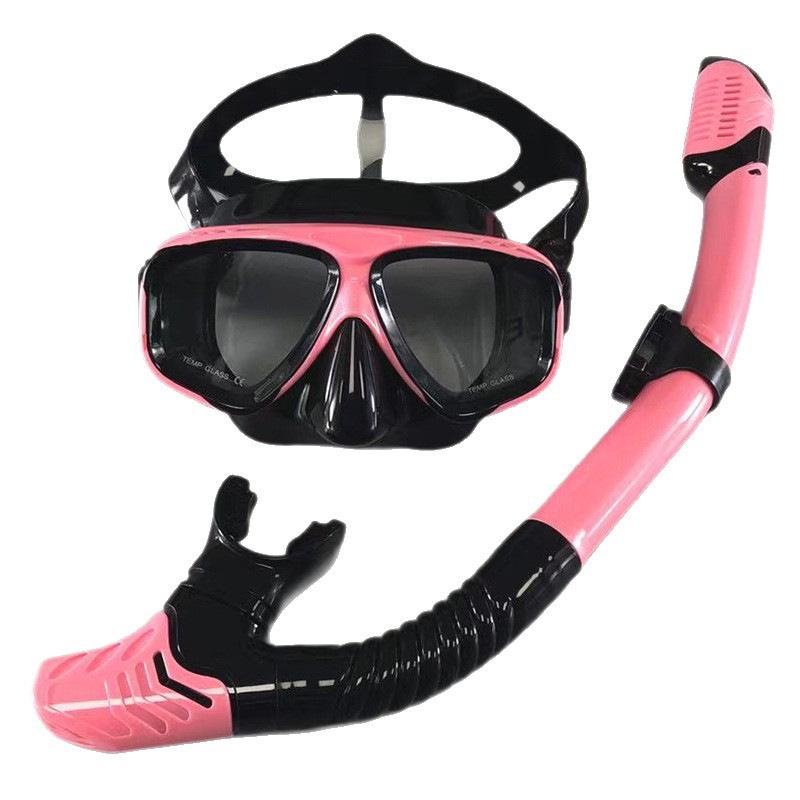 Adult Unisex Scuba and Snorkel Set with Myopia Dive Mask