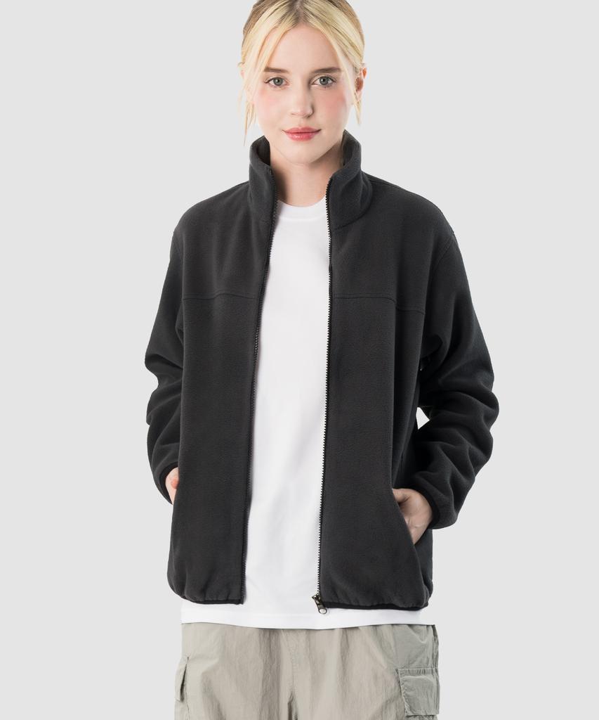 Armedes Unisex Fleece Straight Zip-Up Jacket Ar-609 (3 Colors)