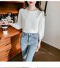 Hollow Knitwear Floral Slimming Pullover for Women - Autumn 2025