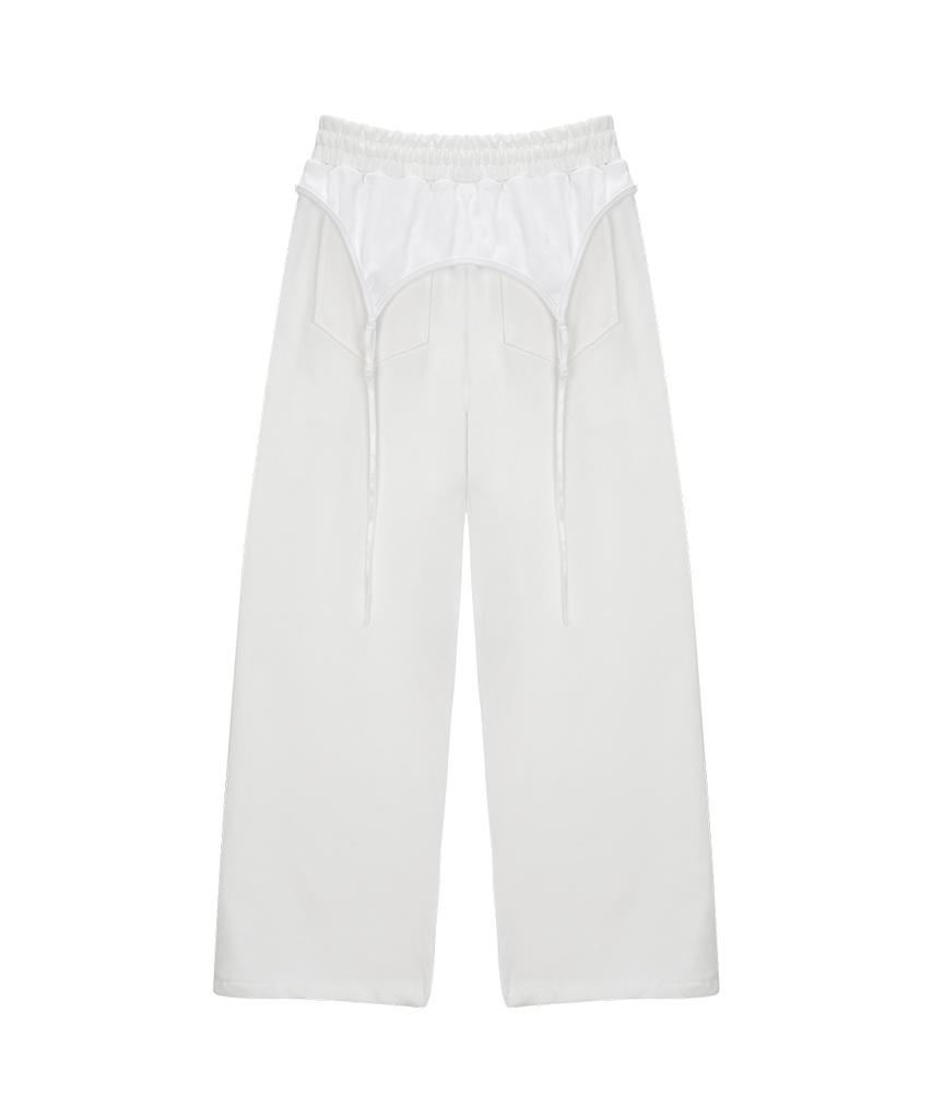 Sailpeulei Layered Sweatpants / Ivory