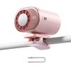 Rotating Clip Cooling Fan Rechargeable Adjustable Speed Car Fan Portable Personal Air Conditioner for Car Desk Travel