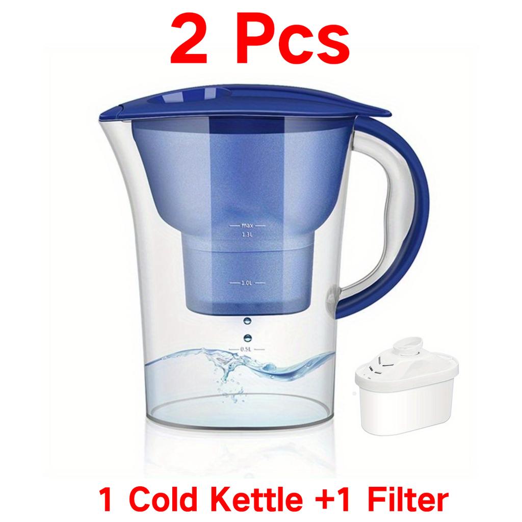 2.5L/88OZ Water Filter Pitcher,Kitchen Water Filter,Water Jug Activated Carbon Alkaline Filtration Net,Water Purifier Cold Kettl
