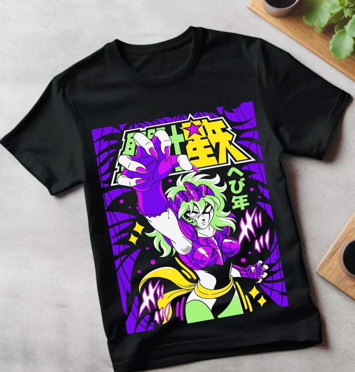 Футболка Андромеда Сюн Рыцари Зодиака, Икки, Сиенна, Неро, Космо, Аниме Футболка Все Размеры 3XL