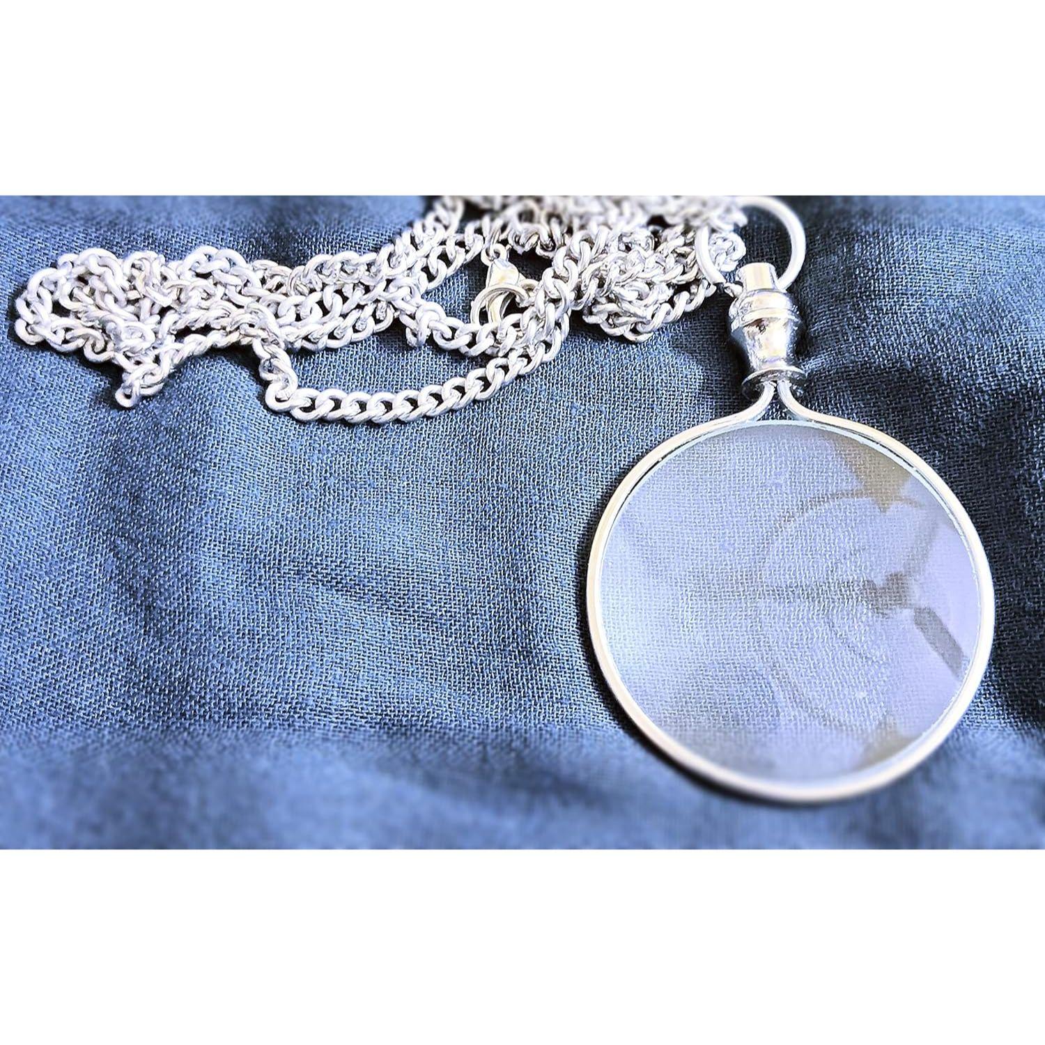 

Стильный кулон | Лупа | Кулон-ожерелье с увеличительным стеклом | Оптическая лупа с цепочкой