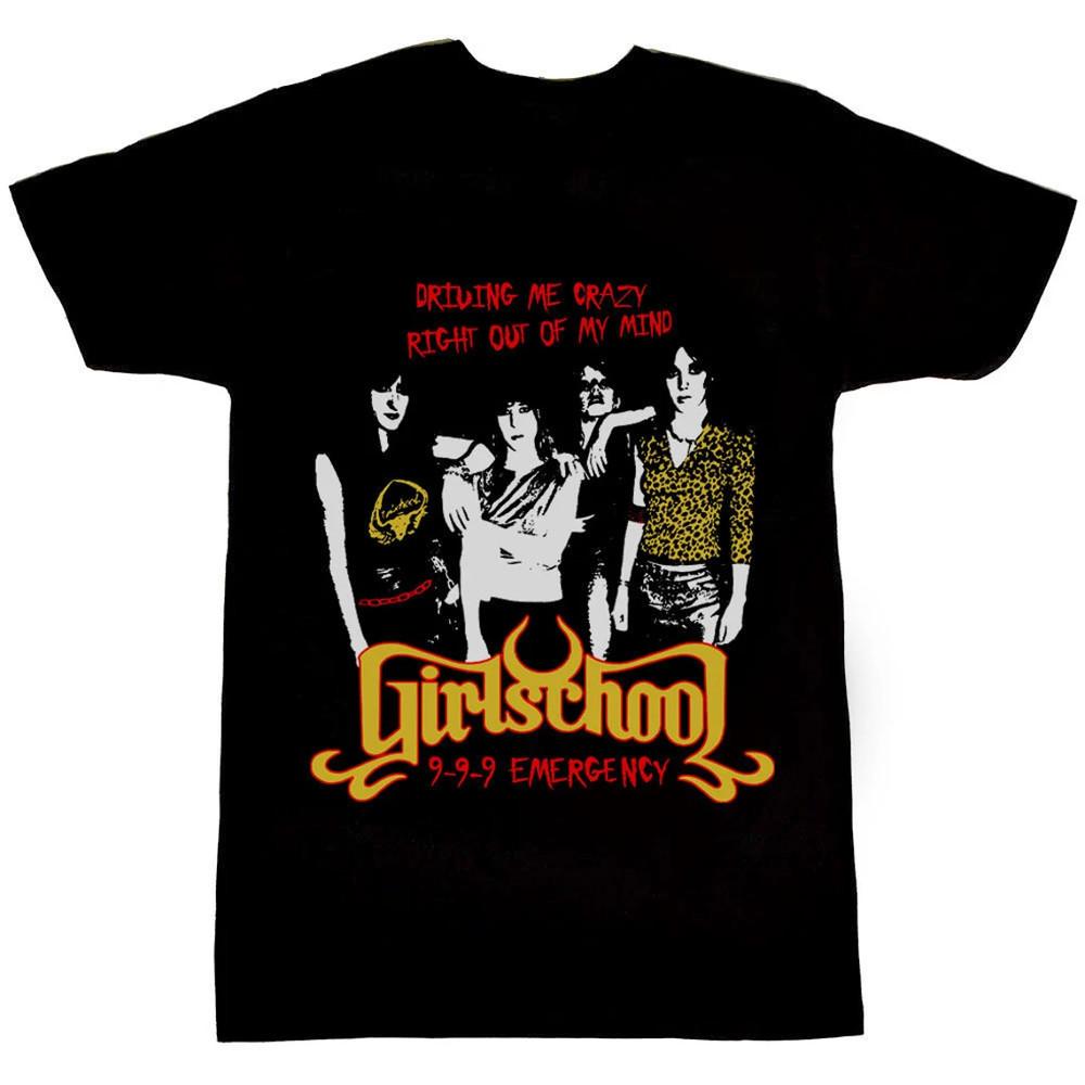 Girlschool band Men T-shirt Black Unisex Tee All sizes S-5XL 1T169 Unisex T-Shirt XL