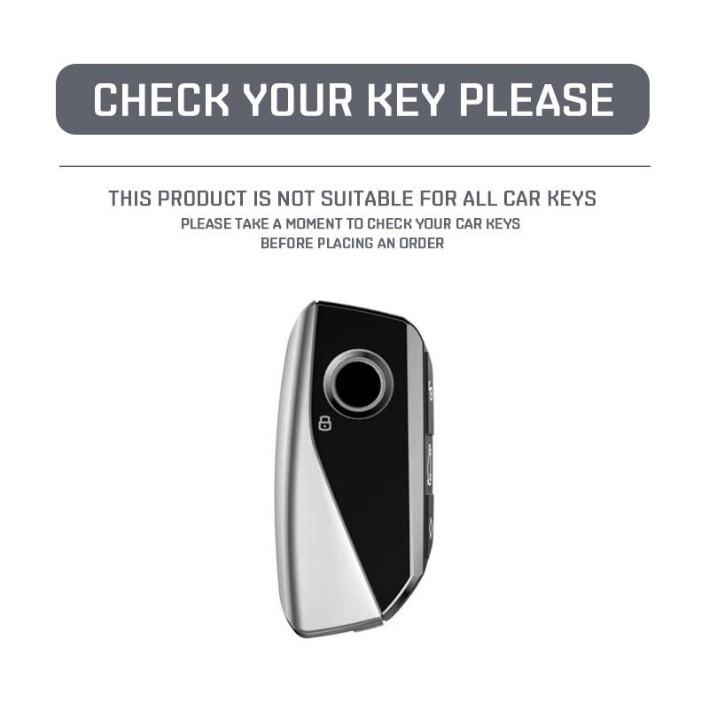 NEW Leather Suede Style Car Key Case Cover For BMW Ix I4 2 3 4 5 X3 X5 2021 2022 2023 4 Buttons Smart Remote Keychain Protection