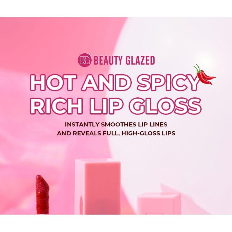 BEAUTY GLAZED - Spicy Rich Moisturizing Lip Gloss - 8 Colors