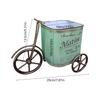 Elegant Iron Bicycles Shape Flowers Bucket Portable Iron Garden Cart for Florist, Garden, Wedding Display