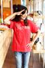 [SCOPY] Cat-patterned T-shirt for Cat Lovers, Nyaa-exclusive, Red, Size L