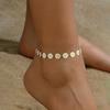 Summer Style Golden Daisy Chain Anklet for Women, Cute & Fresh