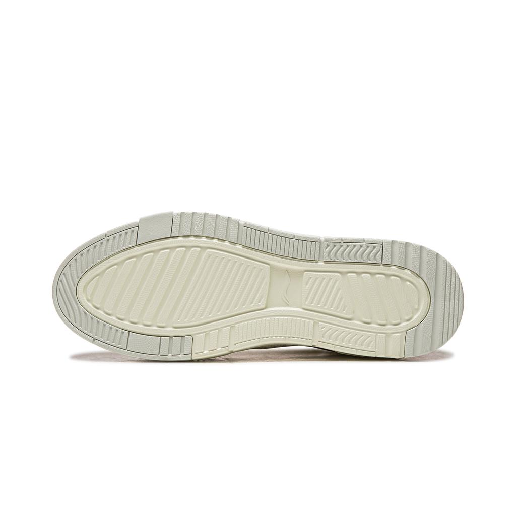 Li Ning Common 80s Coverage Slip Resistant, Abrasion Resistant, Lightweight Low Top Skateboard Shoes Men's White Red AGCW013-1