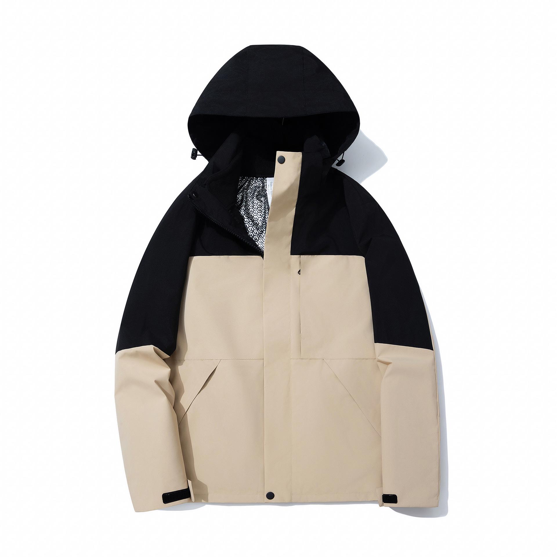 Fleece-Lined Graphene 3-in-1 Outdoor Jacket: Super Soft, Windproof & Waterproof for Hiking & Mountaineering S (45-52.5kg)