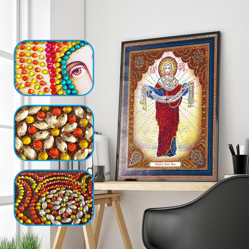 5D Diamond Drawing Multi Figure Special Shaped Diamond Religious Type Cross Stitch DIY Embroidery Home Decoration Gift
