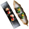 Japanese Ceramic Creative Boat Board Sushi Board Style Leaf Sashimi Board Japanese Tableware.