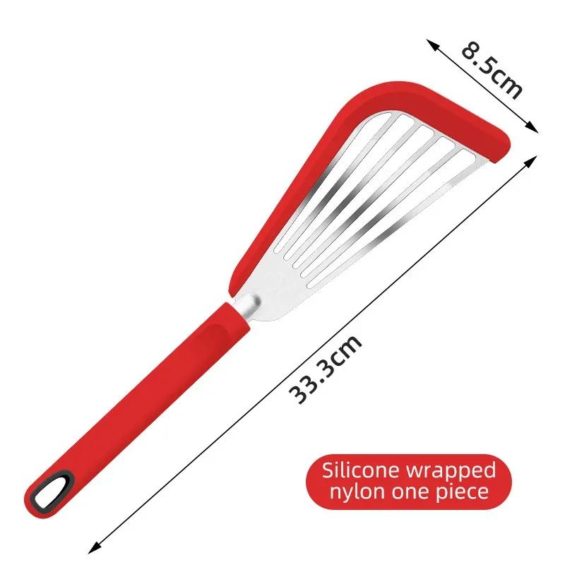 

1 шт., кухонные силиконовые лопаточки, другие гаджеты, набор лопаточек, кондитерские изделия, барбекю, жареная рыба, посуда, специальная бытовая посуда красный