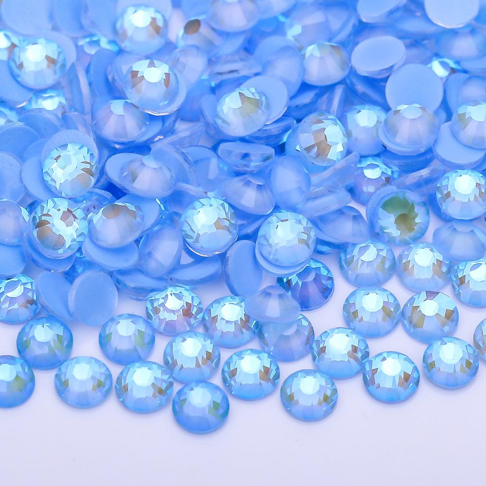 Diamante Fluorescente Morbido Vetro Aurora Strass al Vetro Neon, Gioielli Luminosi per Nail Art Accessori per Unghie Cellulari