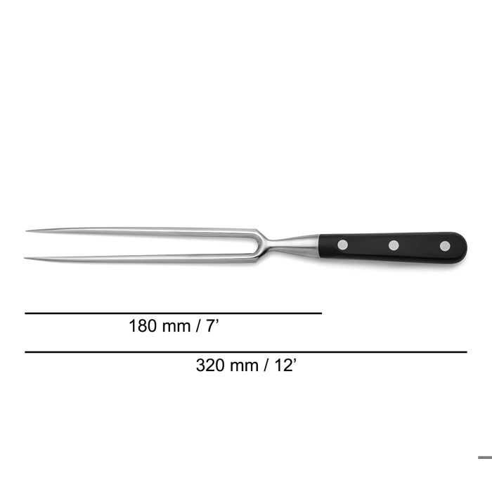 Köttgaffel - ARCOS - Riviera 18cm - Smitt rostfritt stål - POM-handtag - Hög hårdhet