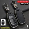 Metal Leather Car Key Fob Case Cover Keychain Fob Protector Compatible With Hyundai Elantra Gt Palisade Venue Santa Fe Veloster