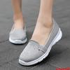 Summer Fashion Slip-on Fitness Casual Shoes Women Big Size Elastic Band Lightweight Sneakers Ladies Non-slip Sport Walking Shoes