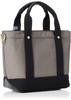 [Beverly Hills Polo Club] Canvas Tote Bag (with Shoulder Strap) Women's Gray X Black Free Size