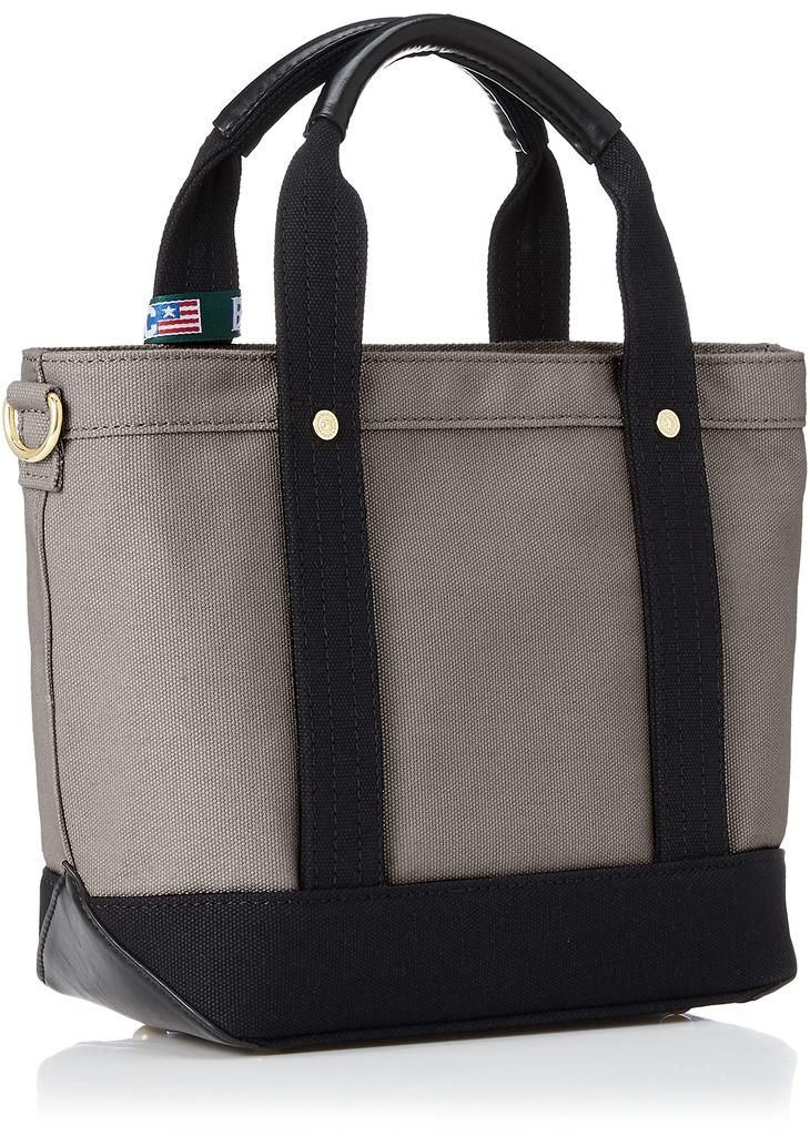 [Beverly Hills Polo Club] Canvas Tote Bag (with Shoulder Strap) Women's Gray X Black Free Size