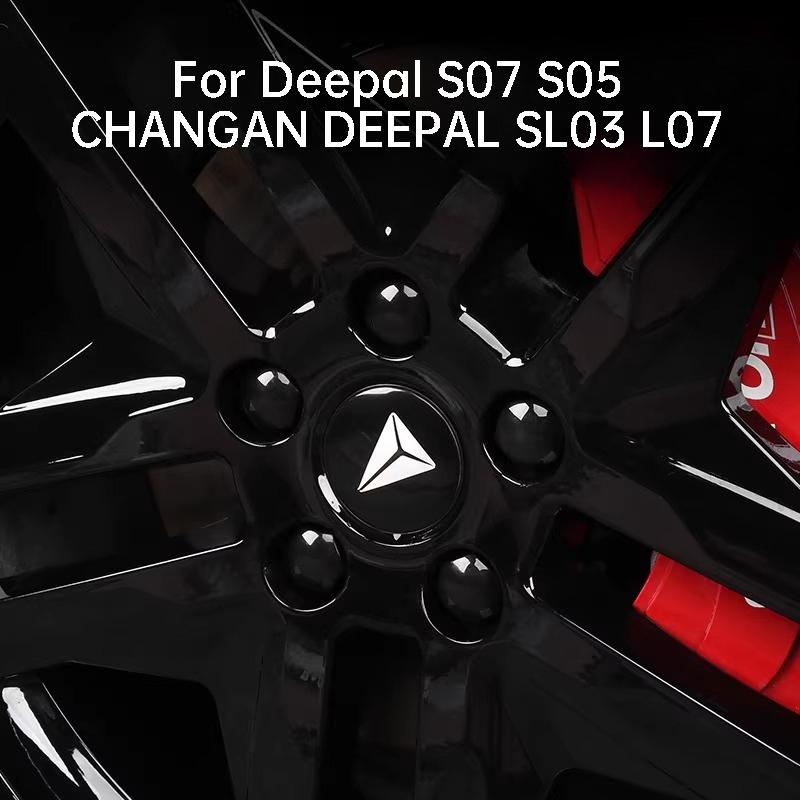 For Deepal S07 S05 CHANGAN DEEPAL SL03 L07 Car Wheel Hub Center Cap Cover Tire Emblem Decoration Sticker Auto Accessories