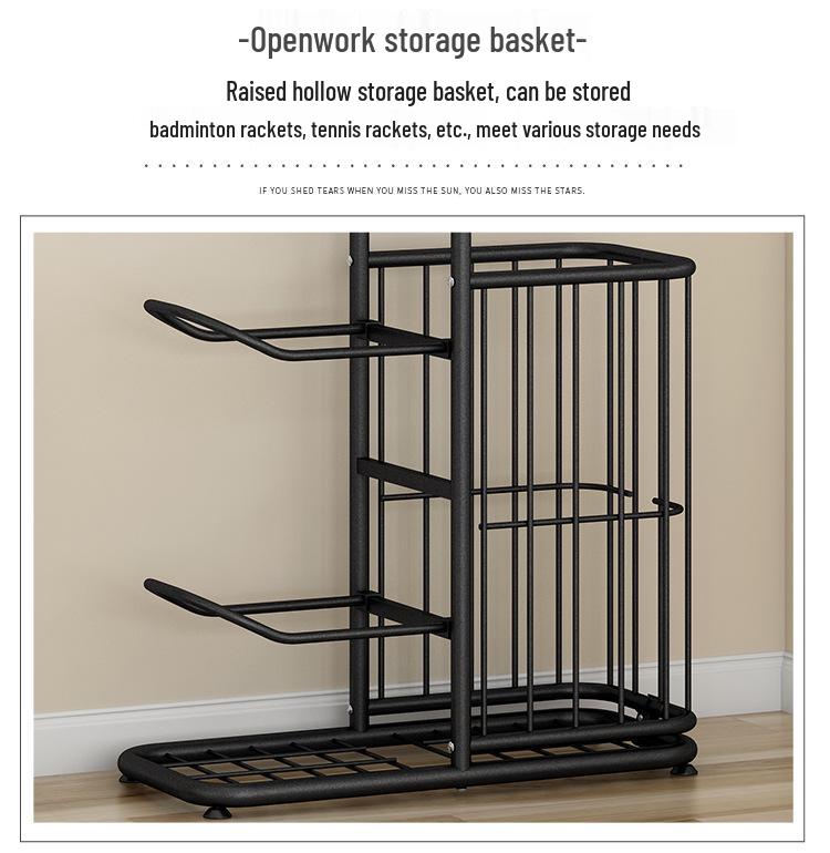 Multi-layer Iron Rack for Storing Kids' Sports Balls, Rackets & More