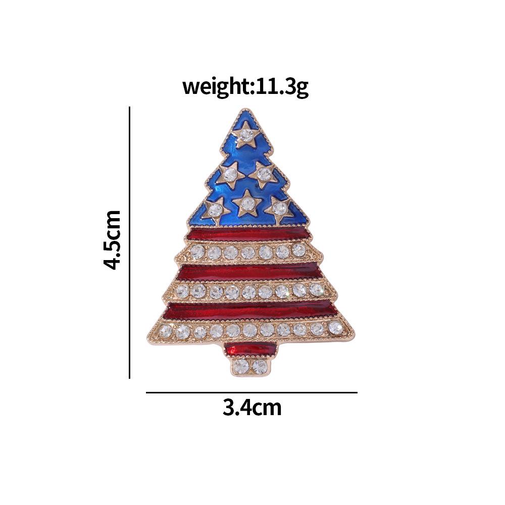 Christmas Brooch Set: Flag, Tree, Sleigh & Bell Designs