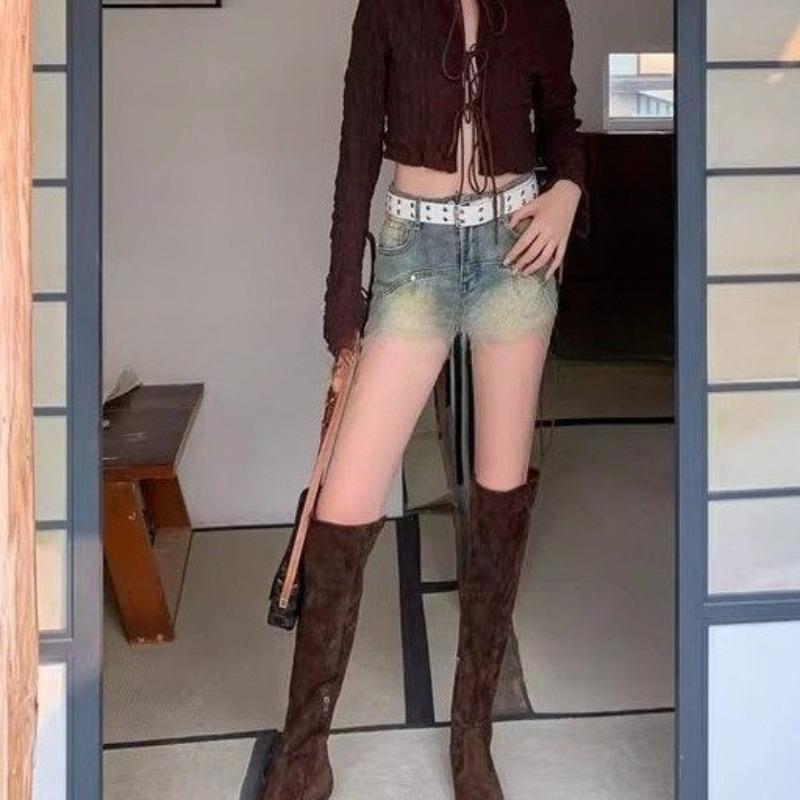 New Retro Long Boots, Knee-length Fashionable Slim Boots, Knight Boots, Women's Shoes