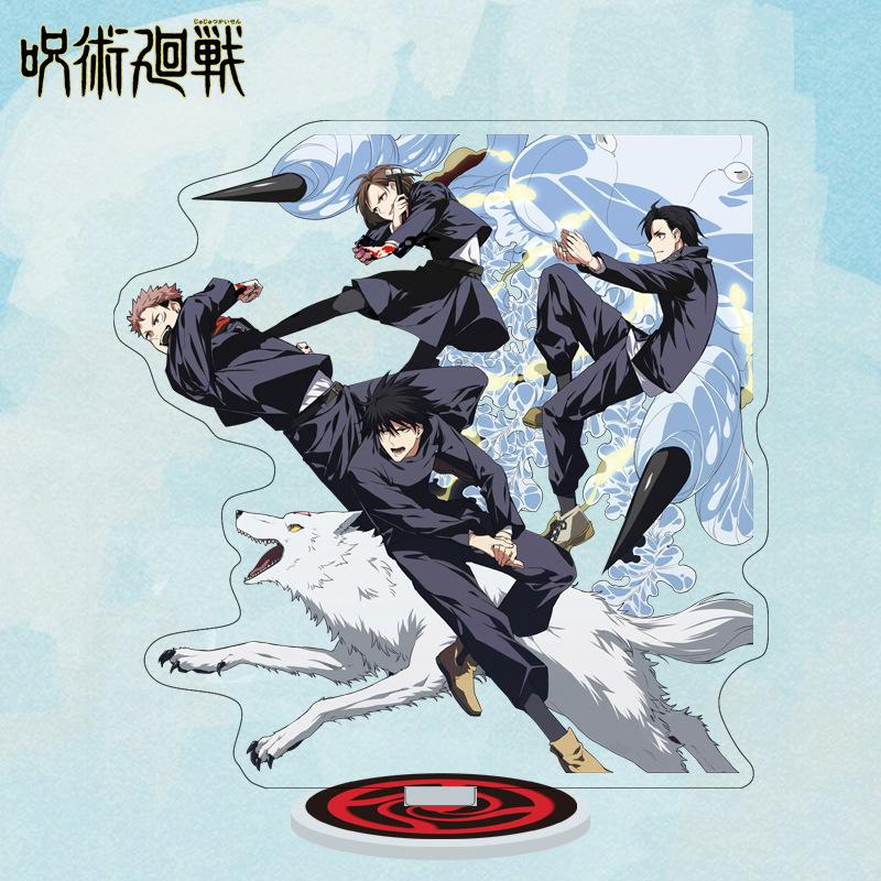 Cartoon Anime Jujutsu Kaisen Figures Acrylic Stand Manga Gojo Satoru Figurines Garage Kits GK Ornaments Decoration Plaything