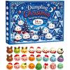 Fidget Weihnachten Dumpling Adventskalender Weich 24-Tage Countdown-Kalender für Kinder & Erwachsene