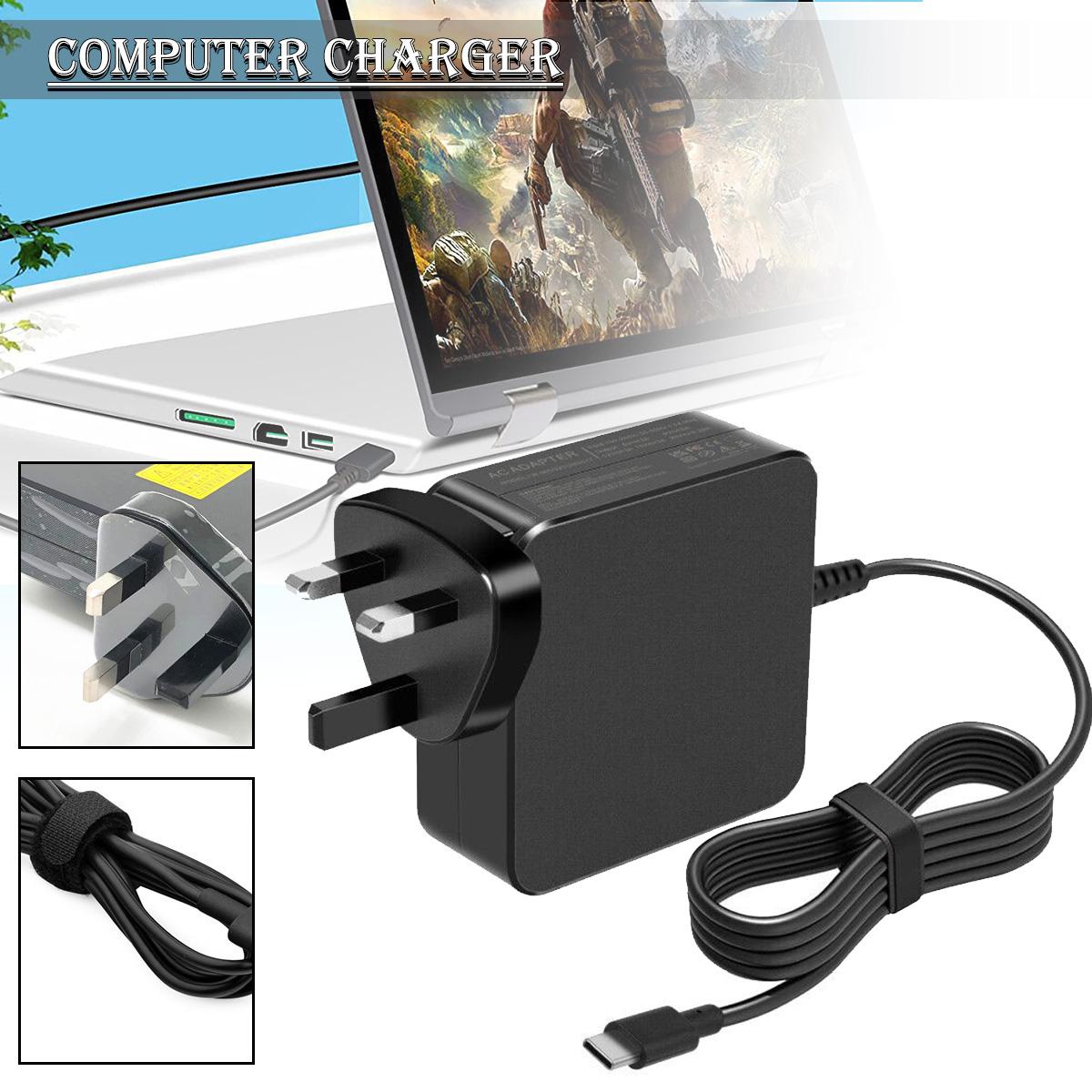 

Зарядное устройство адаптера Lvye 65 Вт USB C Type-C для ноутбуков DELL / HP / ASUS / Lenovo / Huawei / Acer