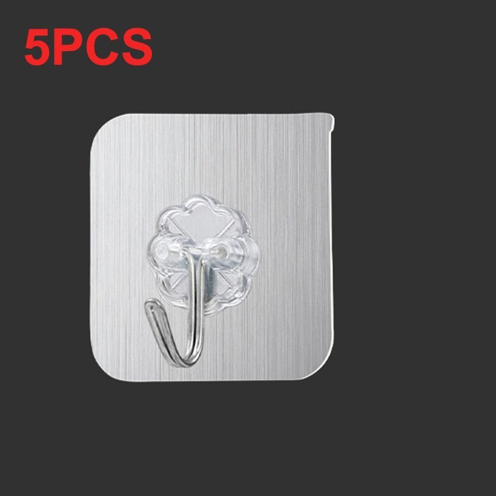 1/5/10Pcs Set Home Bathroom Non Trace Hooks Sticky Sucker Wall Hanger