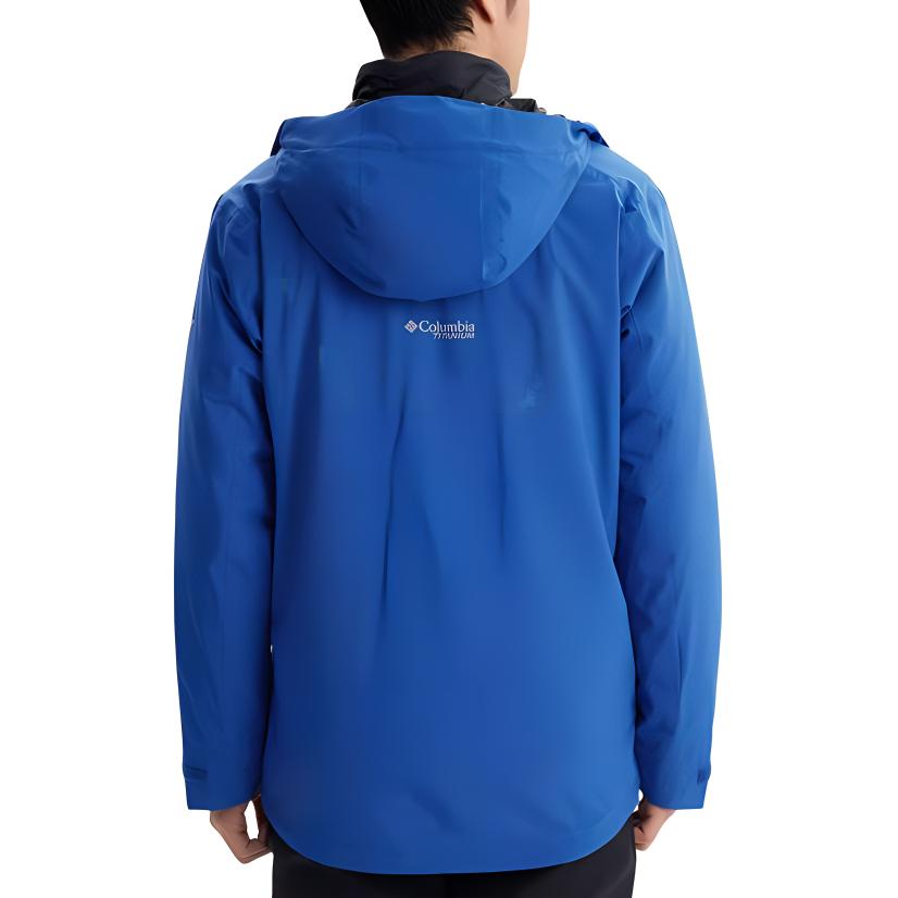 Columbia Titanium Series 3-In-1 Hooded Zipper Comfortable Long Sleeve Cotton Liner Hiking Jacket Men jackets Blue WE2426-433