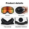 Ski Goggles Ski Protective Glasses UV Protection Snowboard Goggles Anti-Fog Snow Sports Goggles Double Layer for Men Women