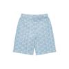 MLB New York Yankees Floral Embroidered Logo Casual Shorts Unisex shorts Light-Blue 3LDPM0243-50BLL