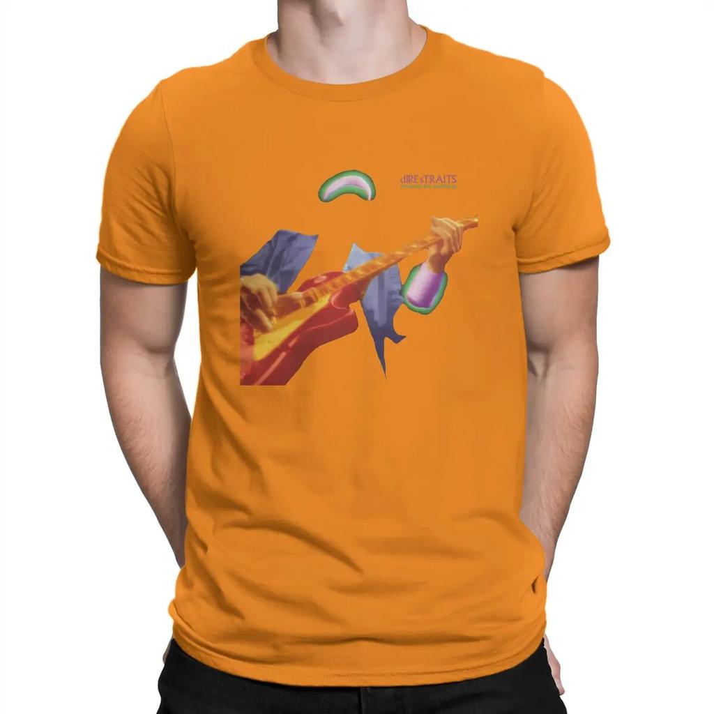 Funny Money For Nothing Music T-Shirts Men O Neck 100% Cotton T Shirts Dire Straits Band Short Sleeve Tees  Clothes