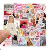 10/30/50pcs Hot Singer Sabrina Carpenter Stickers Cartoon Decal Waterproof DIY Laptop Luggage Stationery Guitar Graffiti Sticker