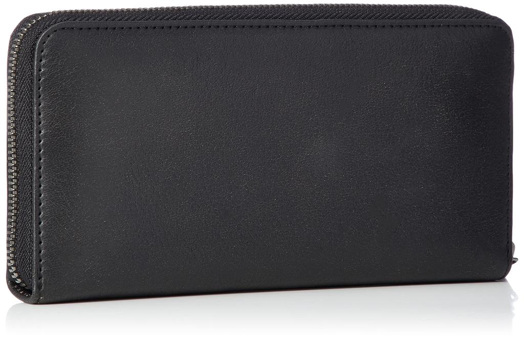 Pin Badge Motif Leather Long Wallet X08297P1115 UNI Black T8013 [Diesel] Men's