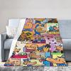 Dog Man Dogman Movie Comic Blankets Cartoon Flannel Awesome Breathable Throw Blankets for Coverlet Summer
