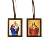 Religious Scapular Pendants with HD  Mary Print Small Portable Gift for Car Home Daily Decor