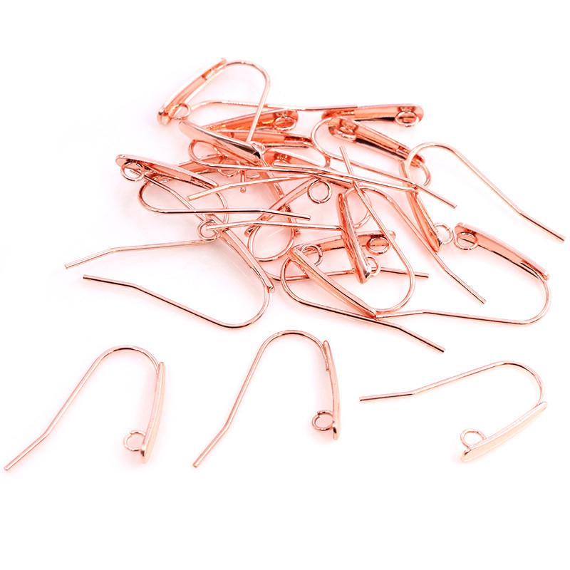 24x12mm 20pcs/Lot 316 Stainless Steel Gold Rose Gold High Quality Earring Hooks Wire Settings Base Settings Whole Sale