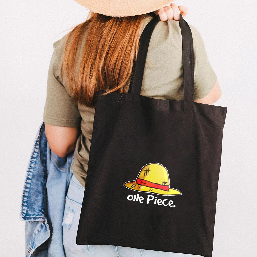 Japan Cartoon Comics One Piece Print Canvas Bag Student Shoulder Bag Tote Bag 0028