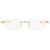Small Rimless Sunglasses Man Woman Fashion Transparent Sun Glasses Stylish Frameless Driving Travelling Shades