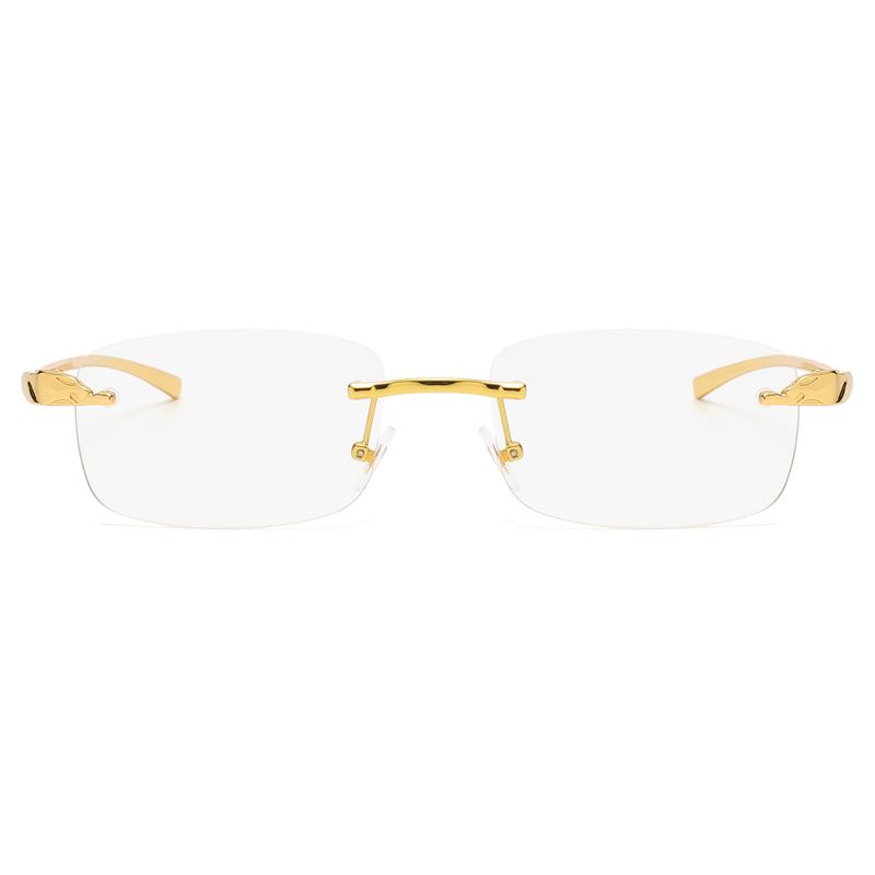 Small Rimless Sunglasses Man Woman Fashion Transparent Sun Glasses Stylish Frameless Driving Travelling Shades