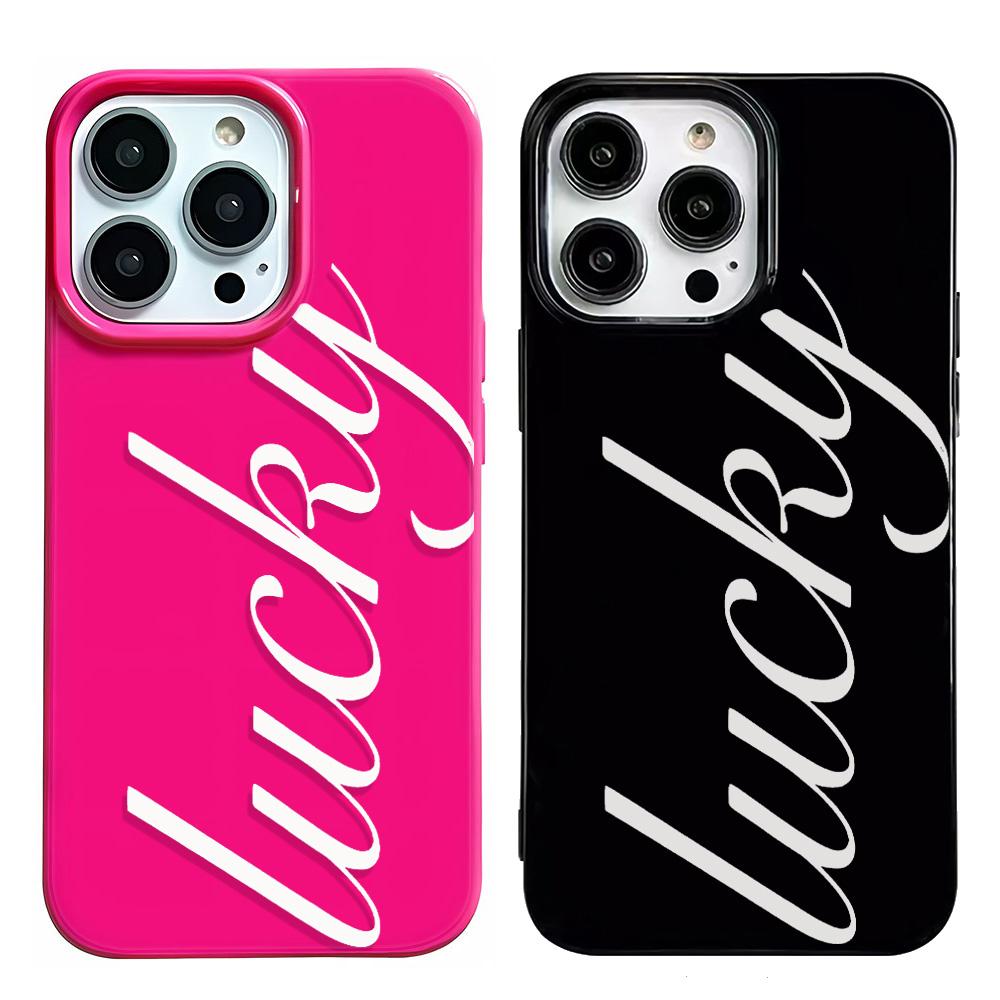Colour Lucky Phone Case For IPhone 17 16 15 14 Plus 13 12 11 Pro Max XR Cover For Iphone 17 Air Funda Bumber Cover Shell
