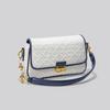New premium pleated Pearl chain crossbody Underarm Bag Mini square bag length 24cm high 14cm wide 6cm
